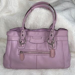 Coach Penelope pebble leather lilac,Satchel handbag